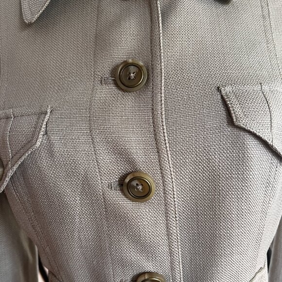 Rachel Zoe Blazer / Jacket Military Style Size 4 Tencel / Cotton - Picture 5 of 7